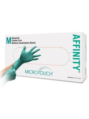 Ansell Micro-Touch Affinity Latex & Powder Free Exam Gloves Medium
