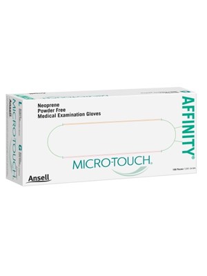 Ansell Micro-Touch Affinity Latex & Powder Free Exam Gloves Small