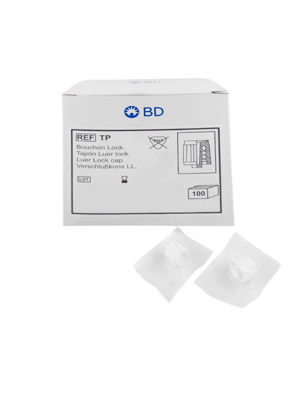 BD Male Luer Lock Cap 100s