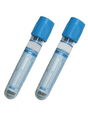 BD Vacutainer Tube Plus Citrate 2.7ml draw (light Blue)