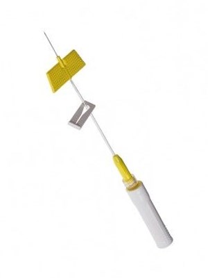 BD Saf-T-Intima Integrated Cannula with PRN 24g x 0.75''(Yellow)