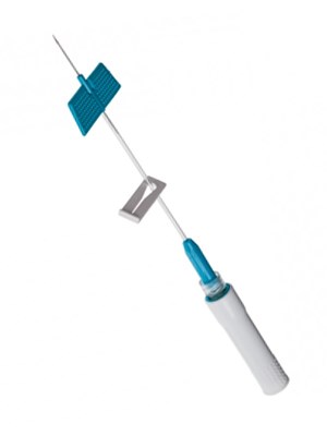 BD Saf-T-Intima Integrated Cannula with PRN 22g x 0.75'' (blue)