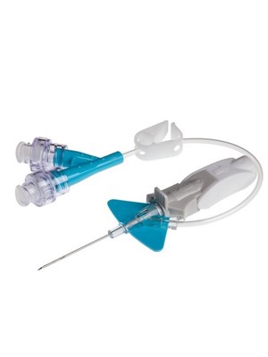 BD Nexiva Closed IV Catheter Dual Port with Cap 22g x 1'' (blue)