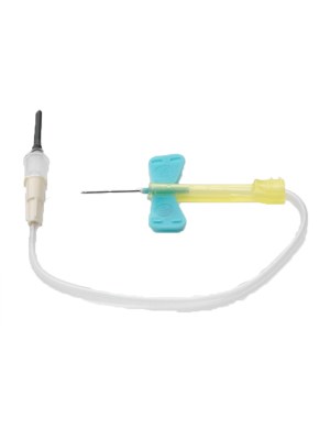 BD Vacutainer Safety-Lok Blood Collection Set 23g x .75'', 7'' Tubing with Luer adapter (light blue)