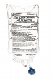 Sodium Chloride 0.18% and 4% Glucose IV Solution 500ml (Baxter)
