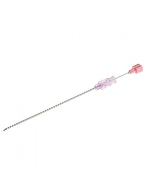 BD Yale Quincke Point Spinal Needle without Introducer 18g x 3.5'' (pink)
