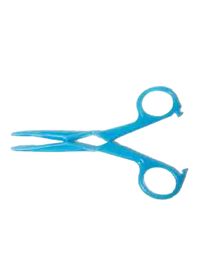 Tube Clamp with Lock Plastic Blue Defries Sterile 12cm