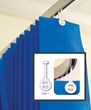 Cubicle Curtain Blue 1 Hook XL Each