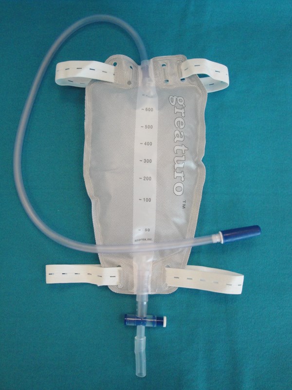 Urine Leg Bag 750ml with T-Tab & Adjustable 65cm Tube 