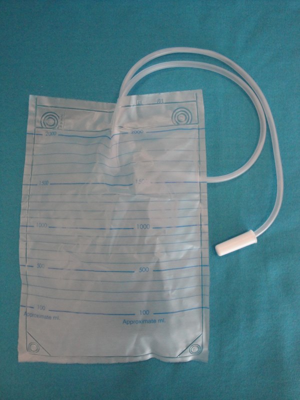 Urine Night Bag 2 Litre with Non-Return Valve & 90cm Tube