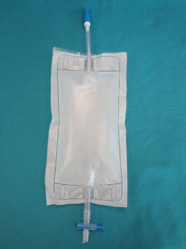 Urine Leg Bag 750ml with T-Tap & 7cm Tube