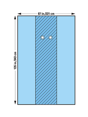 Femoral Angiography Drape Sterile Extra Long 220cm x 342cm