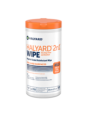HALYARD* 2n1 Canister Wipes 100s