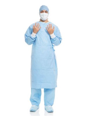 AERO BLUE* Perf Surg Gown, Sterile, Xlarge, Xlong