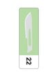 inhealth™ Scalpel Blade #22 Carbon Steel  - Box/100