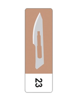 inhealth™ Scalpel Blade #23 Carbon Steel- Box/100