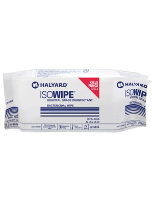 ISOWIPE* Bactericidal Wipes, Refill Pack