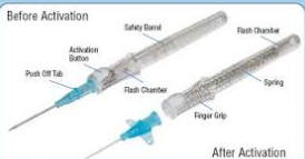BD Insyte Autoguard BC Shielded IV Catheter 22g x 1'' (blue)