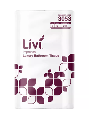 Livi Impressa 3 Ply Toilet Tissue Paper