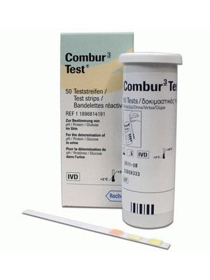 Combur 3 Test Urinalysis Strips