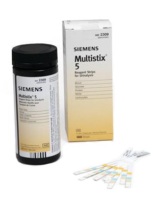 Siemens Multistix 5 Urinalysis Test Strip - Pkt/50