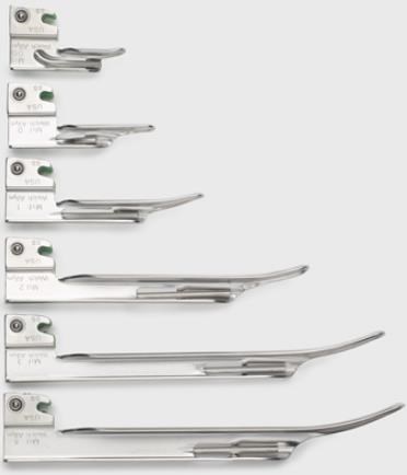 Welch Allyn Miller Halogen Fiber Optic Laryngoscope Blade Size 00